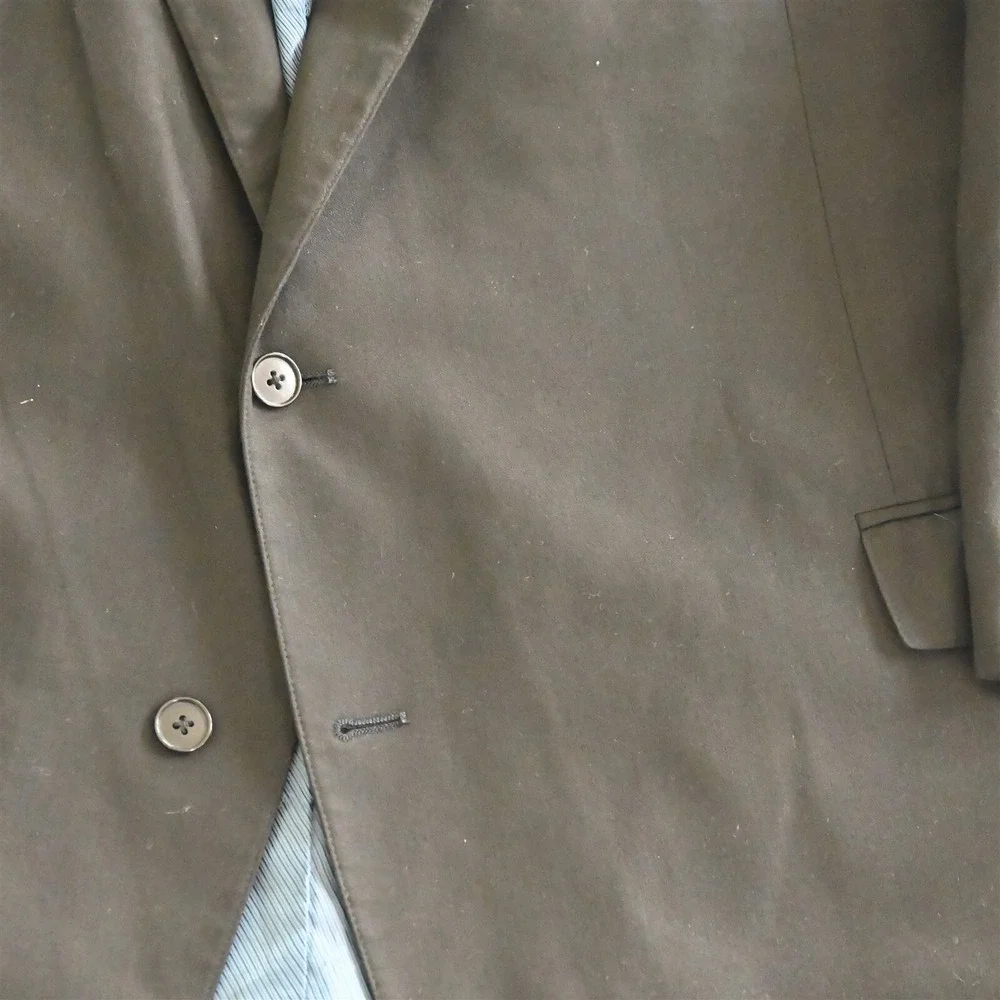 Synrgy 56R Black Stretch Peak Lapel Mens Blazer Suit Jacket Sport‎ Coat